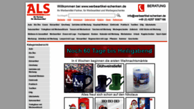 What Werbeartikel-schenken.de website looked like in 2019 (4 years ago)