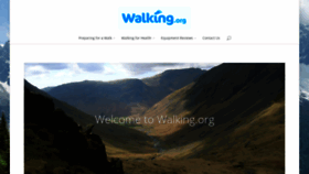 What Walking.org website looked like in 2019 (4 years ago)