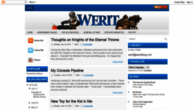 What Weritsblog.com website looked like in 2019 (4 years ago)