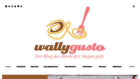 What Wallygusto.de website looked like in 2019 (4 years ago)
