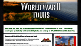 What Worldwar2tours.com website looked like in 2019 (4 years ago)