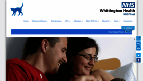 What Whittington.nhs.uk website looked like in 2019 (4 years ago)