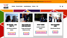 What Wedecide.de website looked like in 2019 (4 years ago)