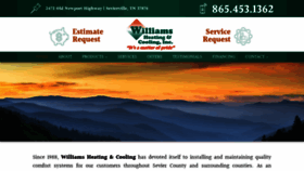 What Williamsheatingandcooling.com website looked like in 2019 (4 years ago)