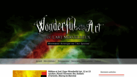 What Wonderful-art.fr website looked like in 2019 (4 years ago)