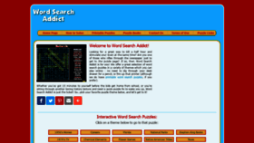 What Wordsearchaddict.com website looked like in 2019 (4 years ago)