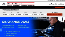 What Wittbuick.com website looked like in 2019 (4 years ago)
