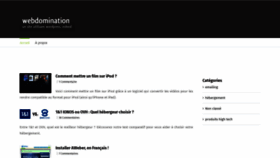 What Webdomination.fr website looked like in 2019 (4 years ago)