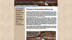 What Westernsnowyplover.org website looked like in 2019 (4 years ago)