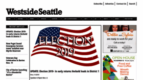 What Westseattleherald.com website looked like in 2019 (4 years ago)