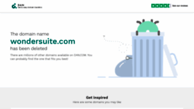 What Wondersuite.com website looked like in 2019 (4 years ago)