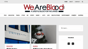 What Weareblood.com website looked like in 2019 (4 years ago)