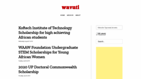 What Wavuti.com website looked like in 2019 (4 years ago)