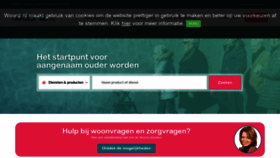 What Woonz.nl website looked like in 2019 (4 years ago)