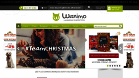 What Wanimo.com website looked like in 2019 (4 years ago)