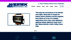 What Westek.com website looked like in 2019 (4 years ago)