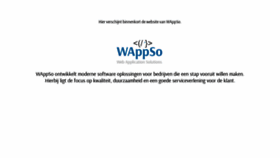 What Wappso.nl website looked like in 2019 (4 years ago)