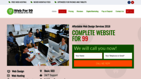 What Webfor99.com website looked like in 2019 (4 years ago)