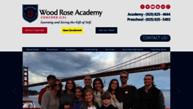 What Woodroseacademy.org website looked like in 2019 (4 years ago)