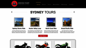 What Weekend-rider-sydney-motorcycle-tours.com website looked like in 2019 (4 years ago)