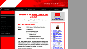 What Waltrip65.com website looked like in 2019 (4 years ago)