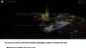 What Worldfatima-englandwales.org.uk website looked like in 2019 (4 years ago)