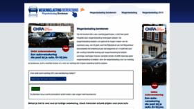 What Wegenbelastingberekening.nl website looked like in 2019 (4 years ago)