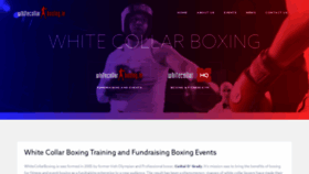 What Whitecollarboxing.ie website looked like in 2019 (4 years ago)