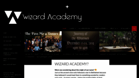 What Wizardacademy.org website looked like in 2019 (5 years ago)