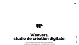 What Weavers.fr website looked like in 2019 (4 years ago)