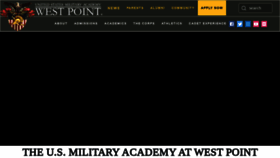 What Westpoint.edu website looked like in 2019 (4 years ago)