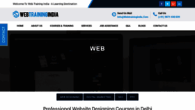 What Webtrainingindia.com website looked like in 2019 (4 years ago)
