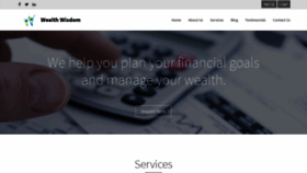 What Wealthwisdom.in website looked like in 2019 (4 years ago)