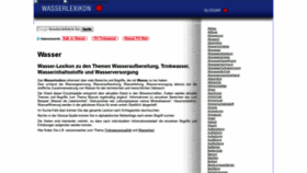 What Wasser-lexikon.de website looked like in 2019 (4 years ago)