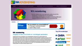 What Wa-verzekering.org website looked like in 2019 (4 years ago)