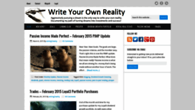 What Writeyourownreality.com website looked like in 2019 (4 years ago)