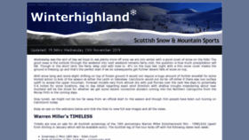 What Winterhighland.info website looked like in 2019 (4 years ago)