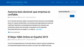 What Wikiestudiantes.org website looked like in 2019 (4 years ago)