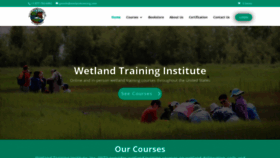 What Wetlandtraining.com website looked like in 2019 (4 years ago)