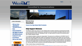 What Wecomm.org website looked like in 2019 (4 years ago)
