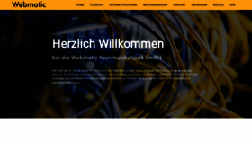 What Webmatic.de website looked like in 2019 (4 years ago)