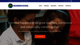 What Wilkinsonschool.org website looked like in 2019 (4 years ago)