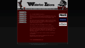 What Waterloolions.com website looked like in 2019 (4 years ago)