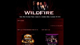 What Wildfiretheband.net website looked like in 2019 (4 years ago)
