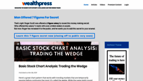 What Wealthpress.com website looked like in 2019 (4 years ago)