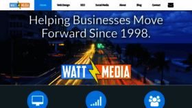 What Wattmedia.com website looked like in 2019 (4 years ago)