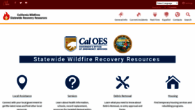 What Wildfirerecovery.org website looked like in 2019 (4 years ago)