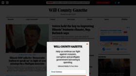 What Willcountygazette.com website looked like in 2019 (4 years ago)