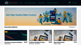 What Webocontent.com website looked like in 2019 (4 years ago)