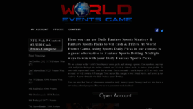 What Worldeventsgame.com website looked like in 2019 (4 years ago)